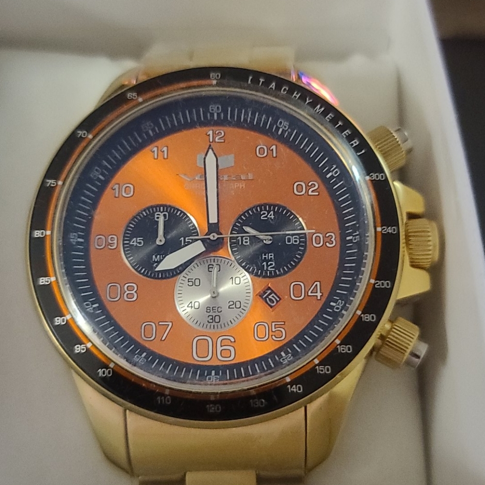 NIB - VESTAL ZR3 Chronograph Orange
